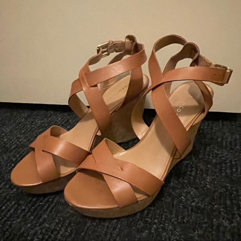 Franco Sarto Sophie Platform Wedge Strappy Sandal